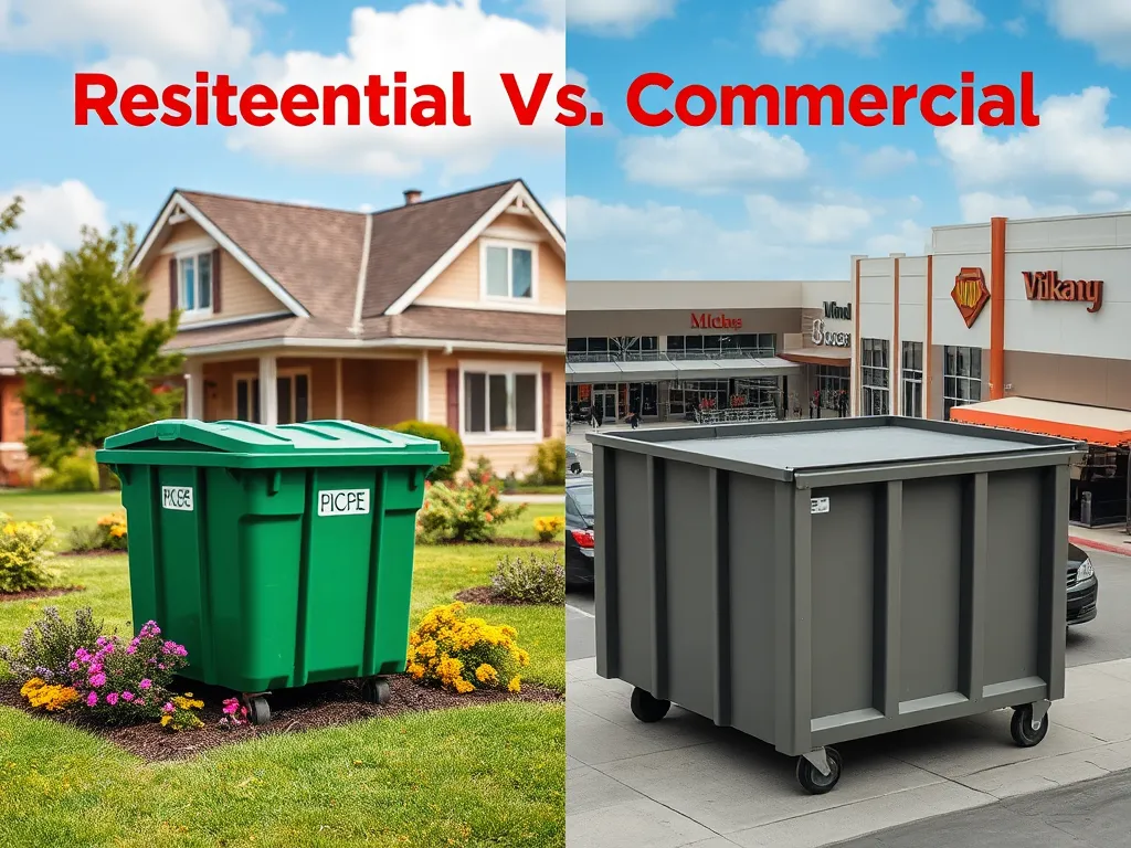 Understanding Residential vs. Commercial Dumpsters: Key Differences